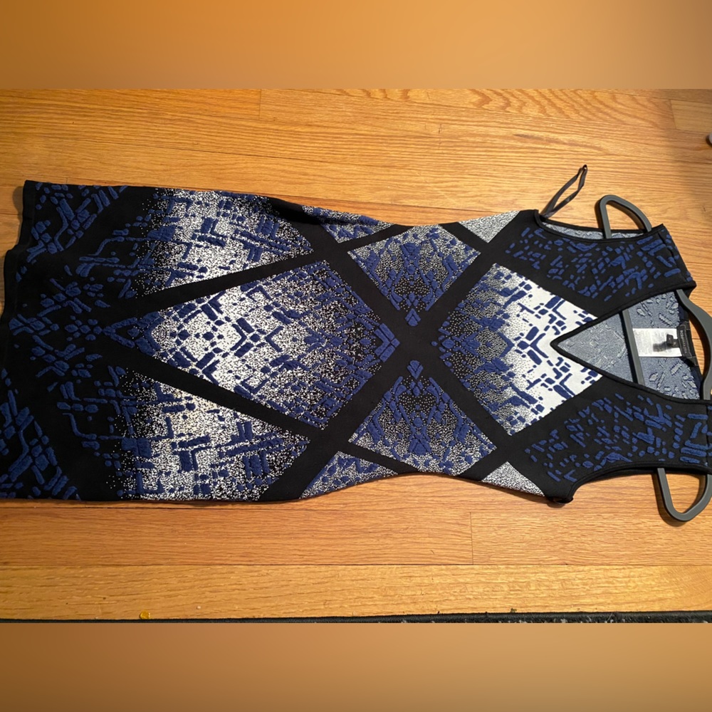 BCBG blue and black size M Bandage dress